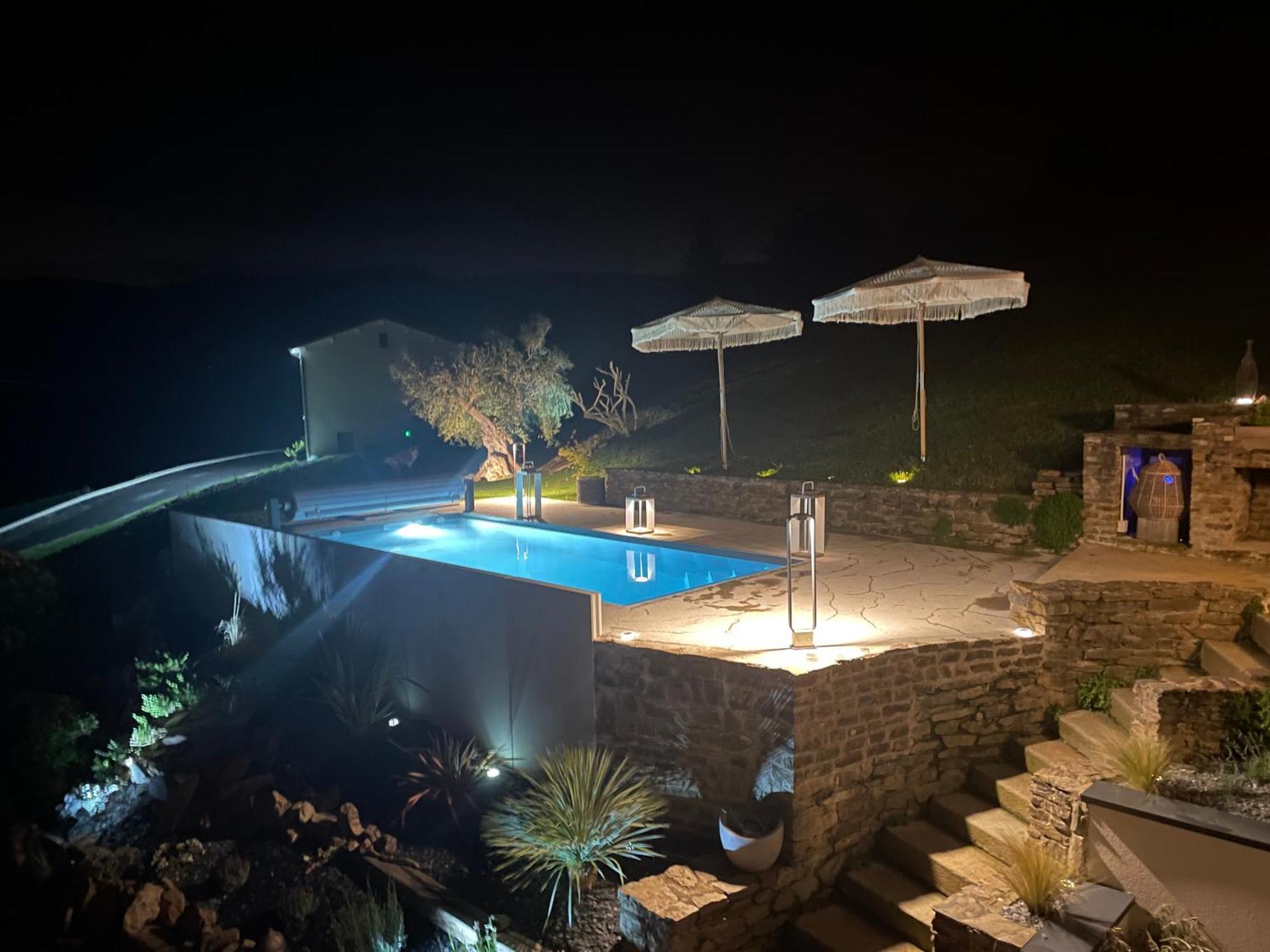 Ferienwohnung Les Terrasses Du Pilat La Valla-en-Gier Exterior foto